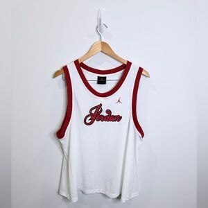Jordan 23 Basketball Sleeveless Mesh White Women's Jersey